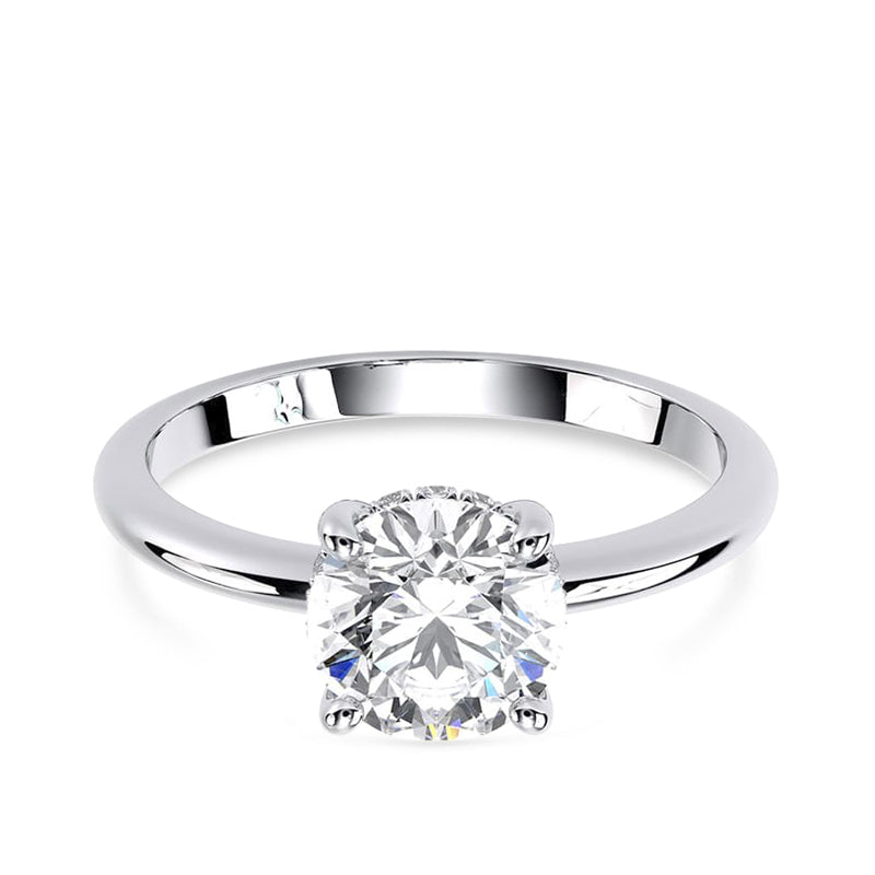 0.51ct, Round Lab Diamond 18ct White Gold