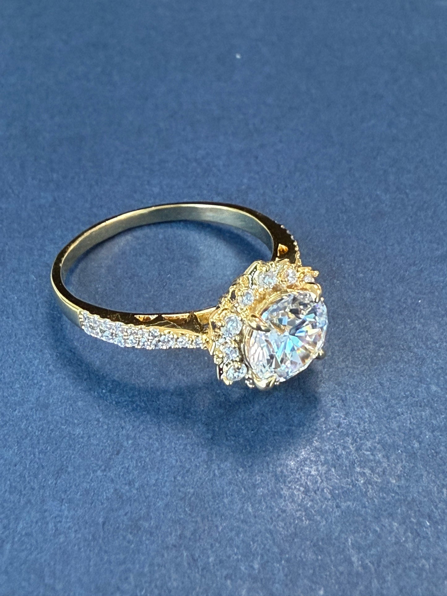 ASTRAGEM 925 silver moissanite ring