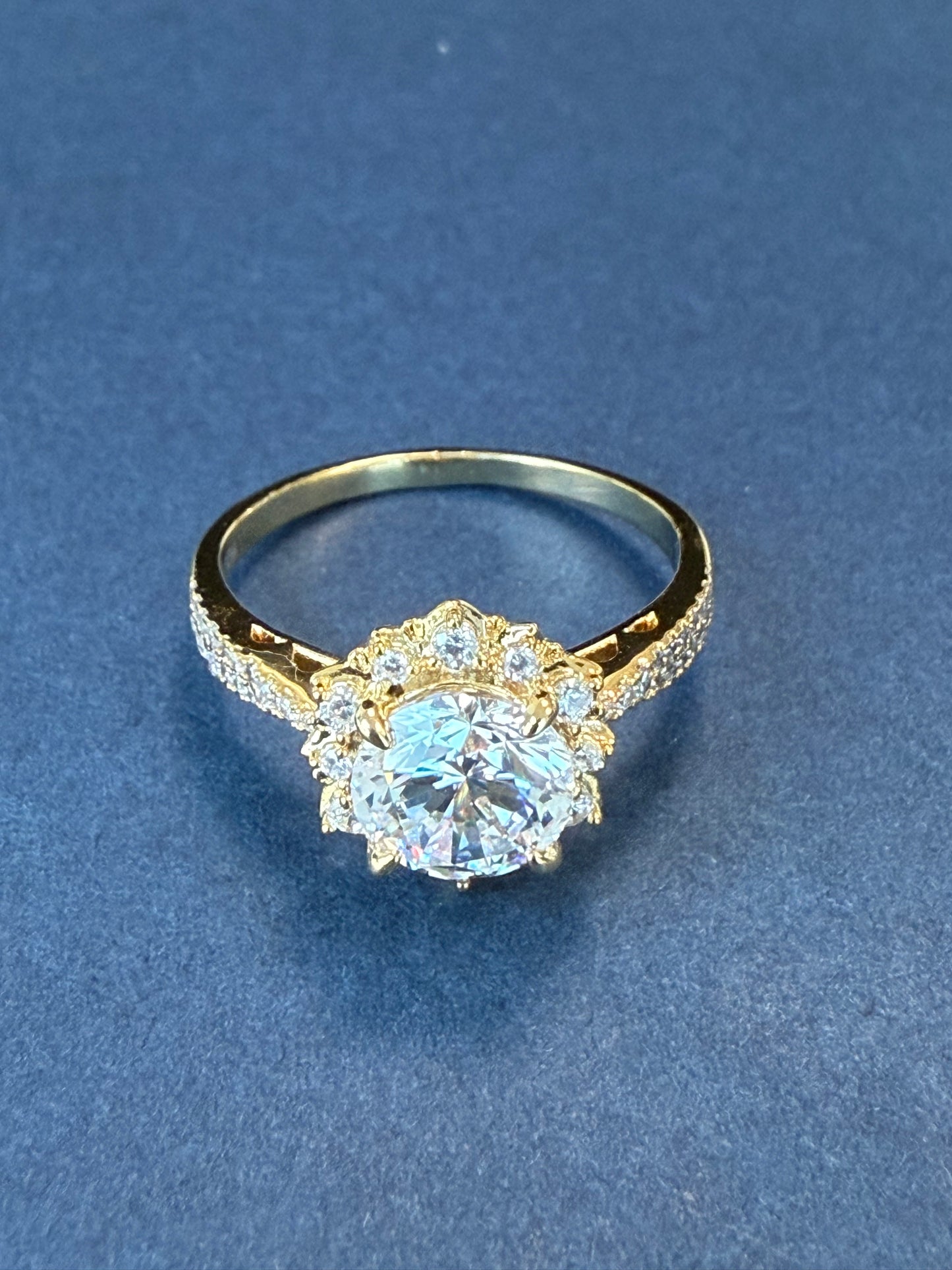 ASTRAGEM 925 silver moissanite ring