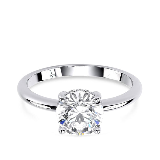 0.51ct, Round Lab Diamond 18ct White Gold